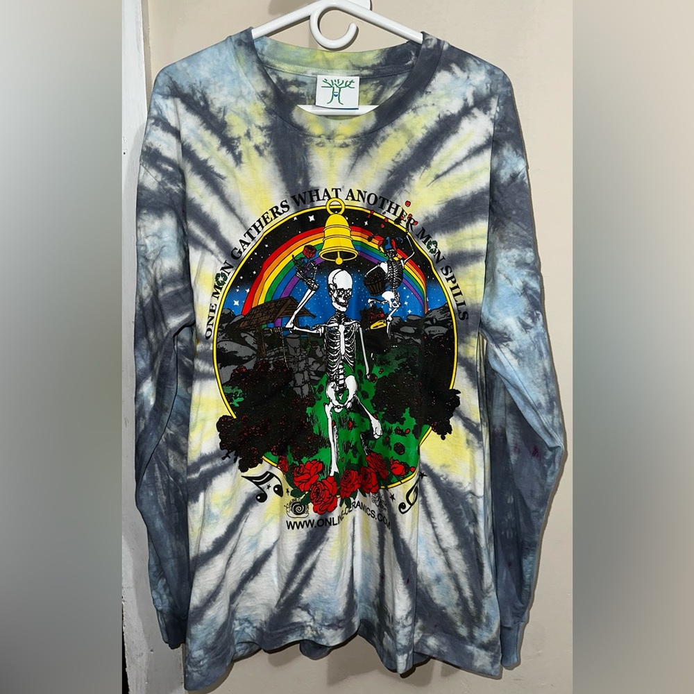 Men’s Grateful Dead Online Ceramics Long Sleeve Tie Dye - NWOT